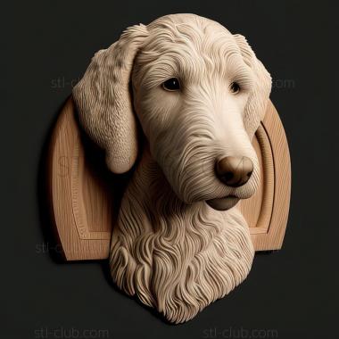 3D model st Bedlington Terrier dog (STL)